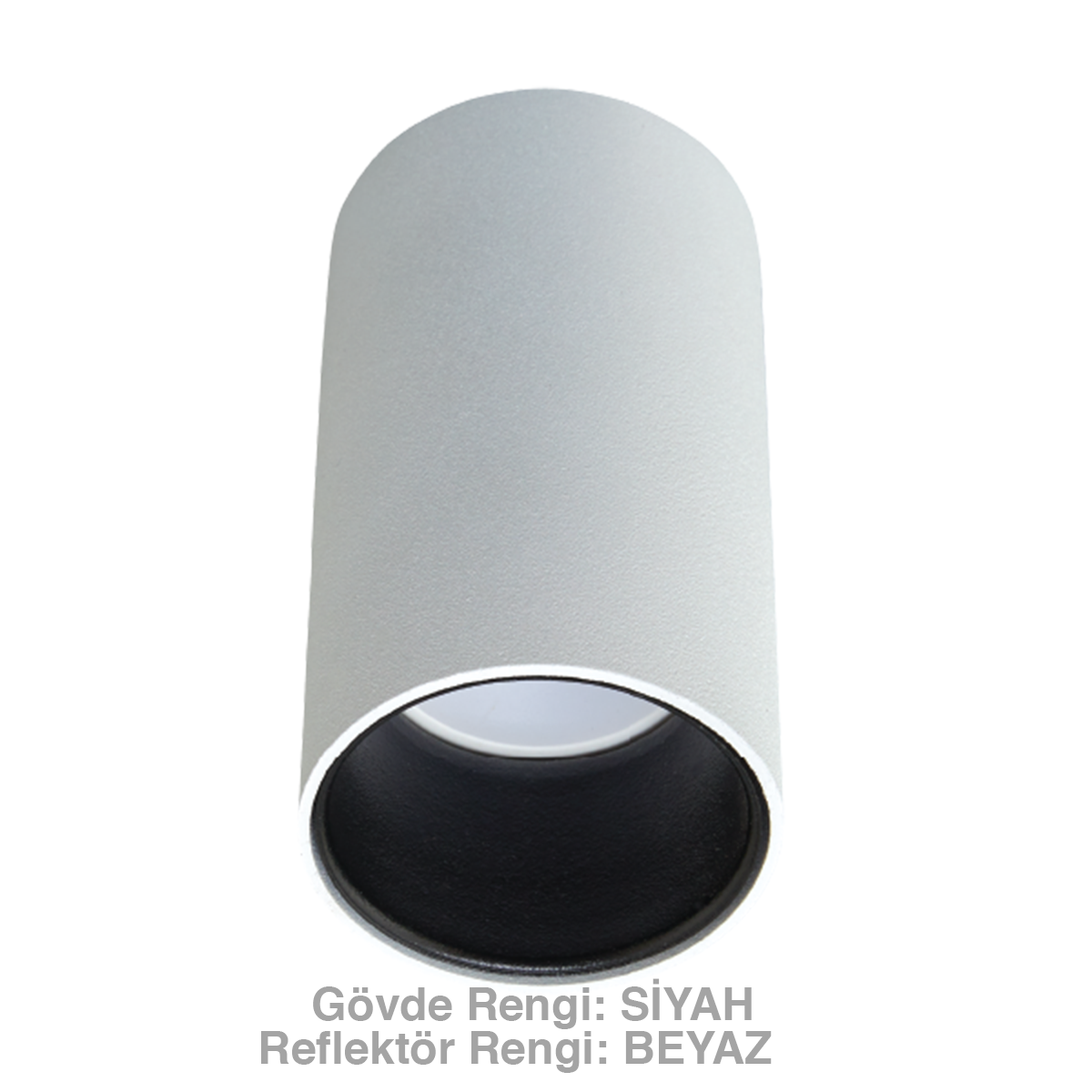 ACK_Sıva Üstü Dekoratif Armatür E27 Siyah Gövde 100x60mm_AH12-01501
