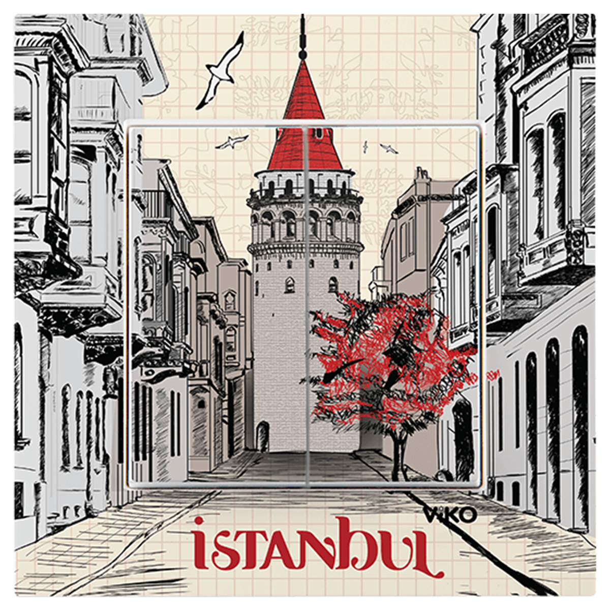 Karre Cities_Komütatör/Galata Kulesi (Mekanizma+Kapak+Çerçeve dahil)