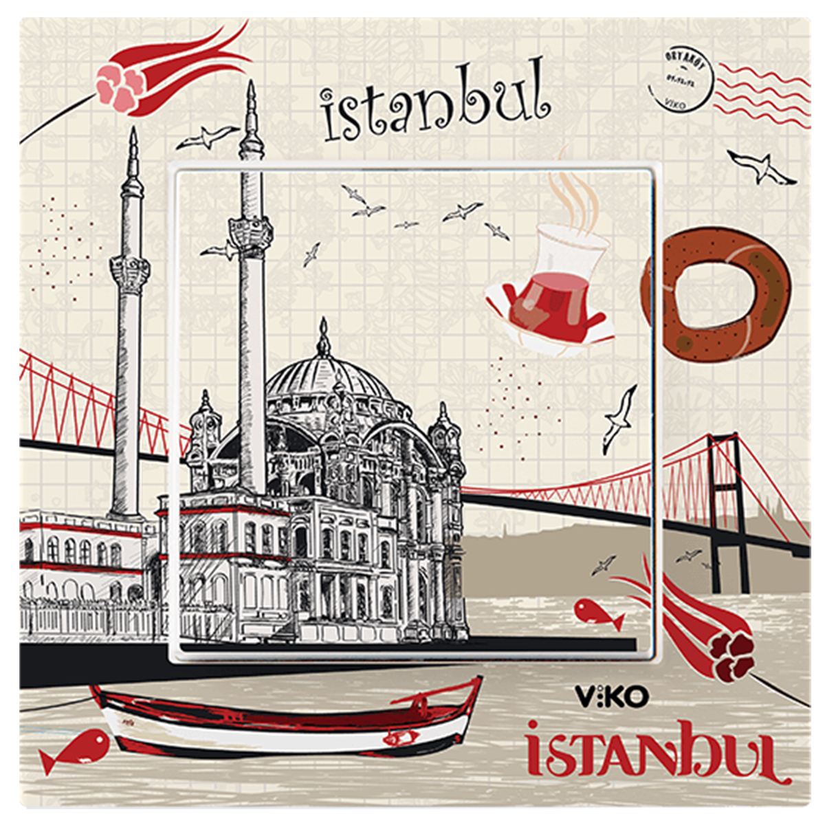 Karre Cities_Anahtar/Ortaköy (Mekanizma+Kapak+Çerçeve dahil)