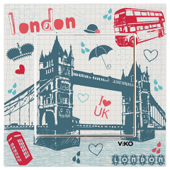 Karre Cities_Anahtar/Londra (Mekanizma+Kapak+Çerçeve dahil)
