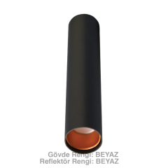 ACK_Sıva Üstü Dekoratif Armatür E27 Beyaz Gövde 300x60mm_AH12-04500