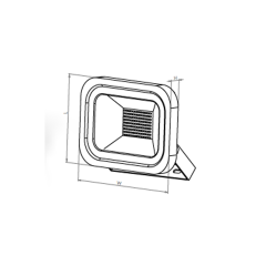 Borled_200W Led Projektör 16000Lm IP65 Siyah 3000K/6500K_BL-P2-0022