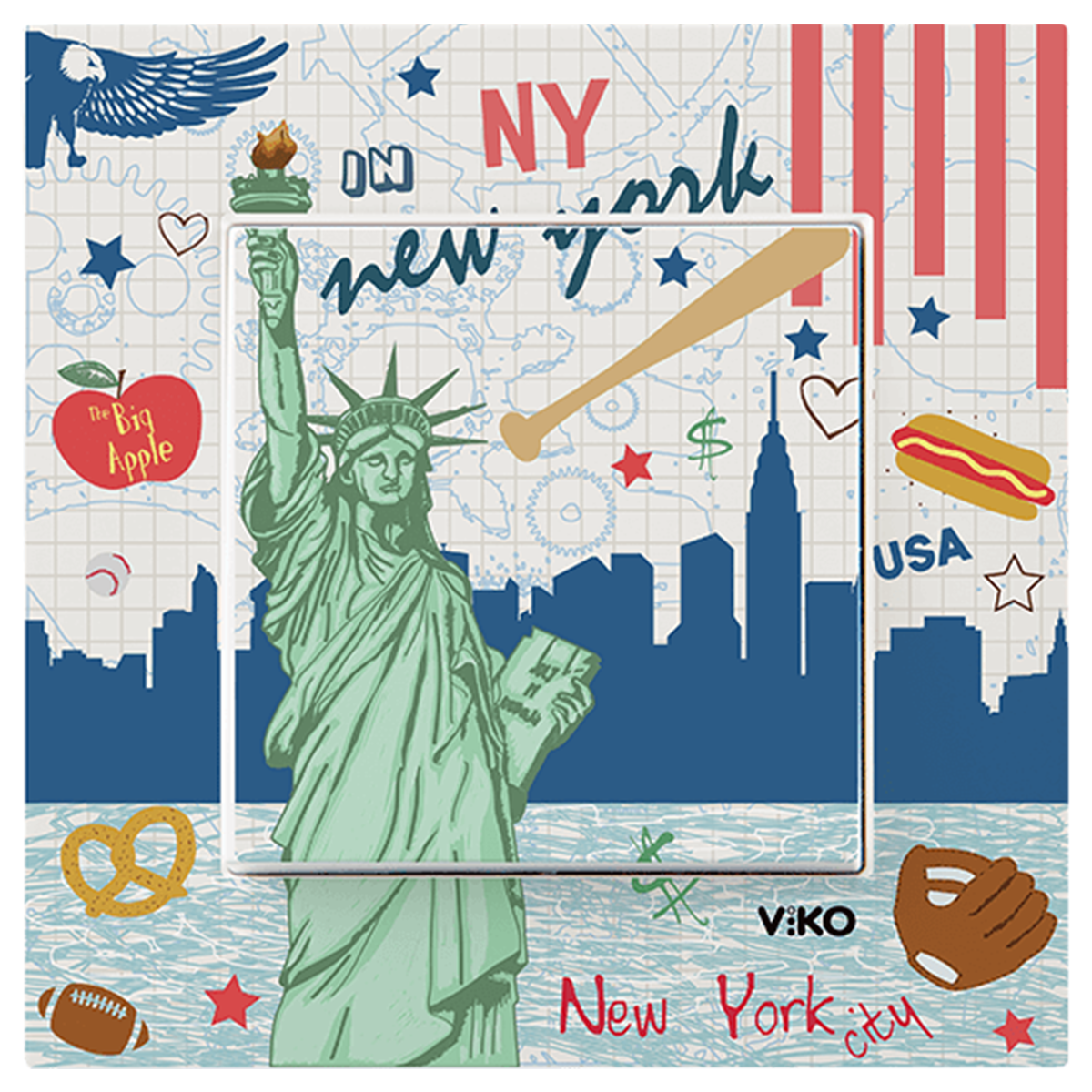 Karre Cities_Anahtar/New York (Mekanizma+Kapak+Çerçeve dahil)
