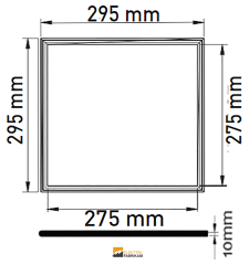 ACK_12W 30x30cm LED Slim Panel Sıva Altı_AP16-23300