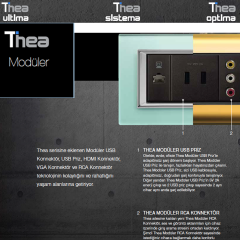 Thea Modüler_Işıklı Anahtarı 1M (Ultima, Sistema, Optima)