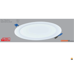 ACK_18W 205mmØ  Yuvarlak Led Panel Armatür Sıva Altı_AP01-01800