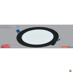 ACK_12W 155mmØ  Yuvarlak Led Panel Armatür Sıva Altı_AP01-01201