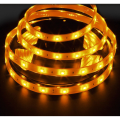 ACK_12V 3 Çipli 60 LED’li Amber Şerit LED Slikonsuz_AS01-00308