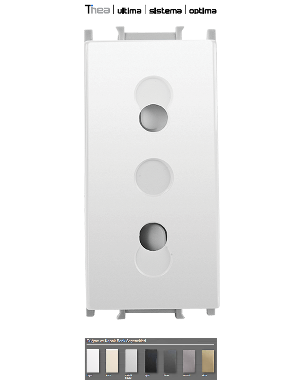 Thea Modüler_Priz/Cihaz Tipi 1M (Ultima, Sistema, Optima)
