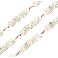 ACK_12V Şeffaf Üçlü LED MOdül 3000K, 6500K, Kırmızı, Yeşil, Mavi_AS04-00200