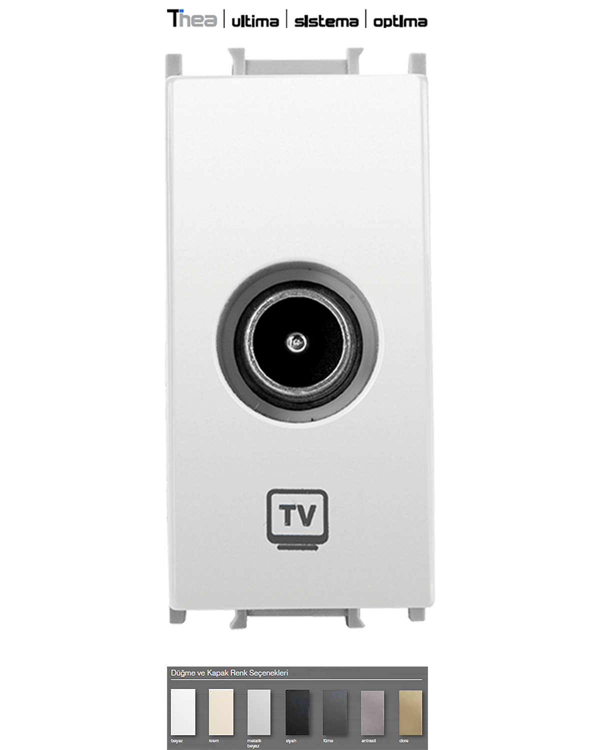 Thea Modüler_TV Prizi Geçişli 8dB 1M (Ultima, Sistema, Optima)