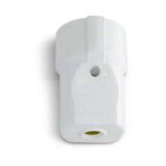 Borled_Topraklı Dişi Fiş (Klasik) Beyaz_ BR-1515