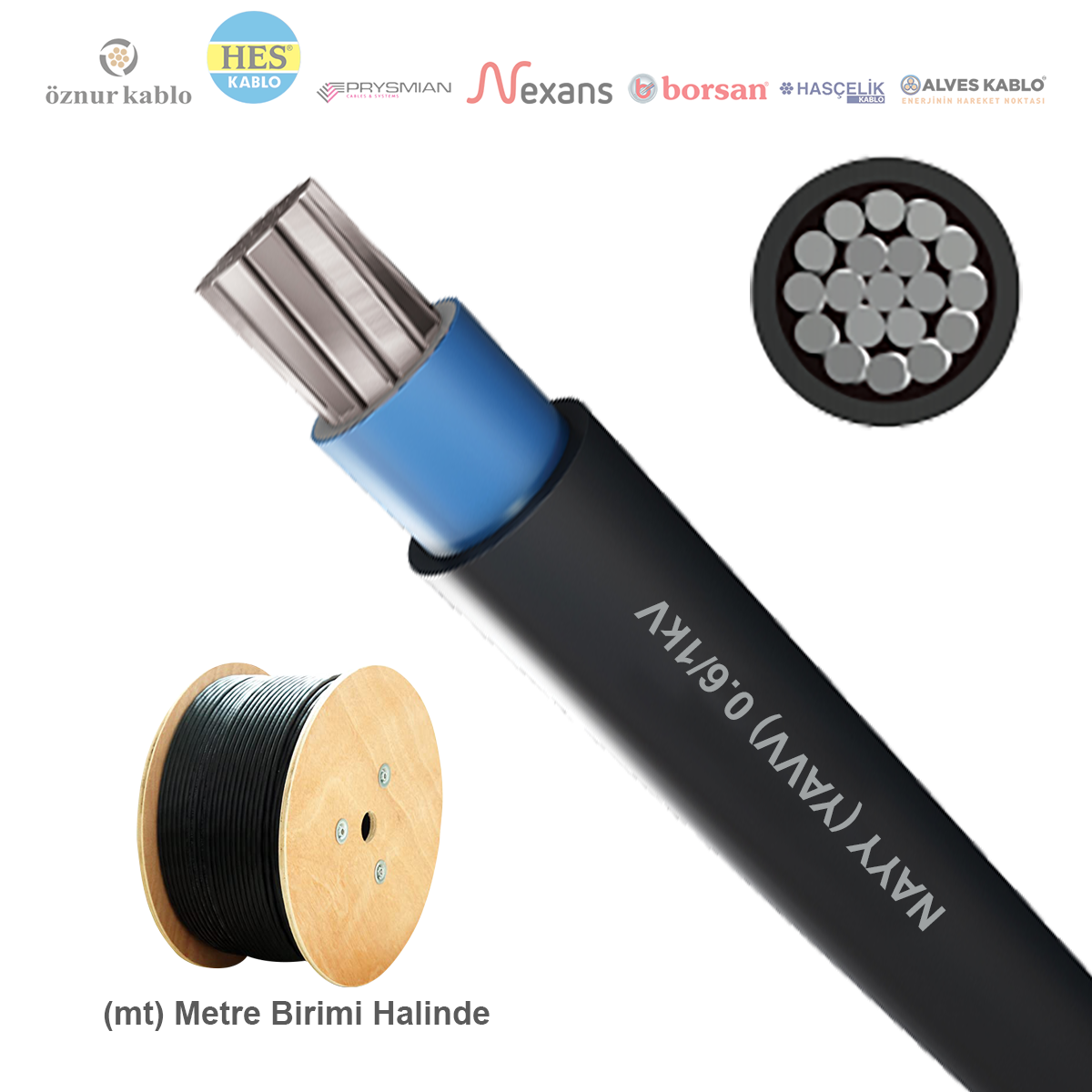 1x120mm² NAYY (YAVV) Kablo (1 Metre)_BJTVWZ24