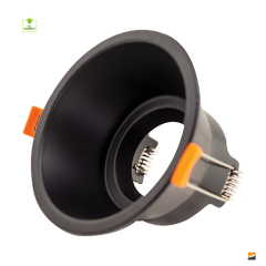 ACK_Terra Alüminyum Ø65mm Siyah Spot Armatür Sıva Altı_AH03-04011