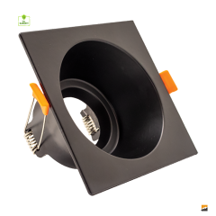ACK_Terra Alüminyum Ø65mm Siyah Spot Armatür Sıva Altı_AH03-04021