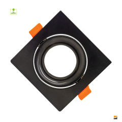 ACK_Terra Alüminyum Ø75mm Siyah Spot Armatür Sıva Altı_AH03-04081