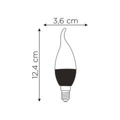 Zmr_5W C35 Mum LED Ampul E14 3000K/6500K 400Lm_11121211
