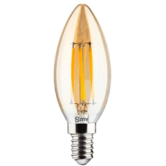 Zmr_4W C35 Buji Flamanlı Rustik LED Ampul E14 2700K 420Lm_11131111