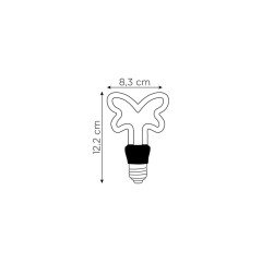 Zmr_4W Çizgi Kelebek Flamanlı Rustik LED Ampul E27 2200K 420Lm_11132411