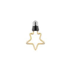 Zmr_4W Çizgi Yıldız Flamanlı Rustik LED Ampul E27 2200K 420Lm_11132311