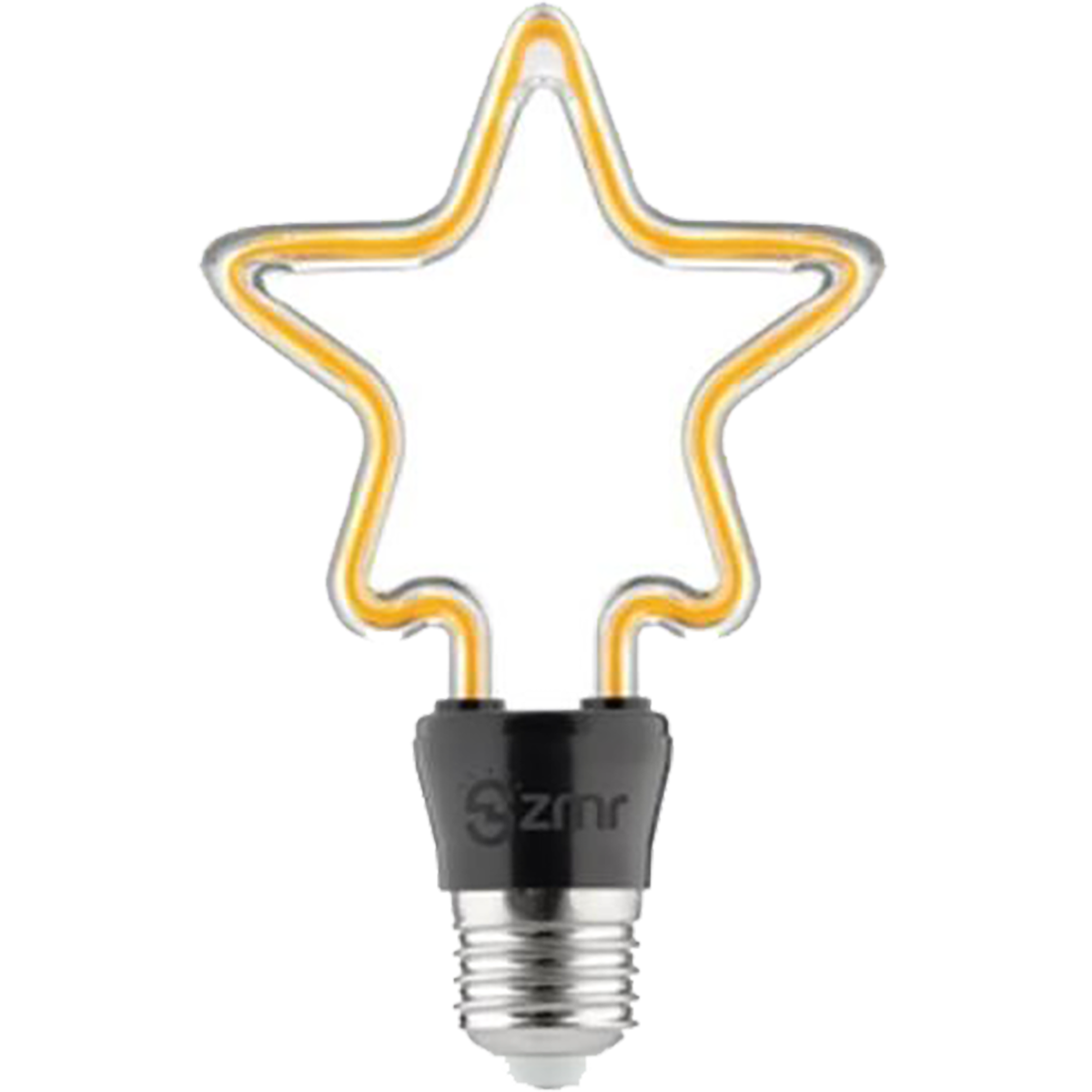 Zmr_4W Çizgi Yıldız Flamanlı Rustik LED Ampul E27 2200K 420Lm_11132311