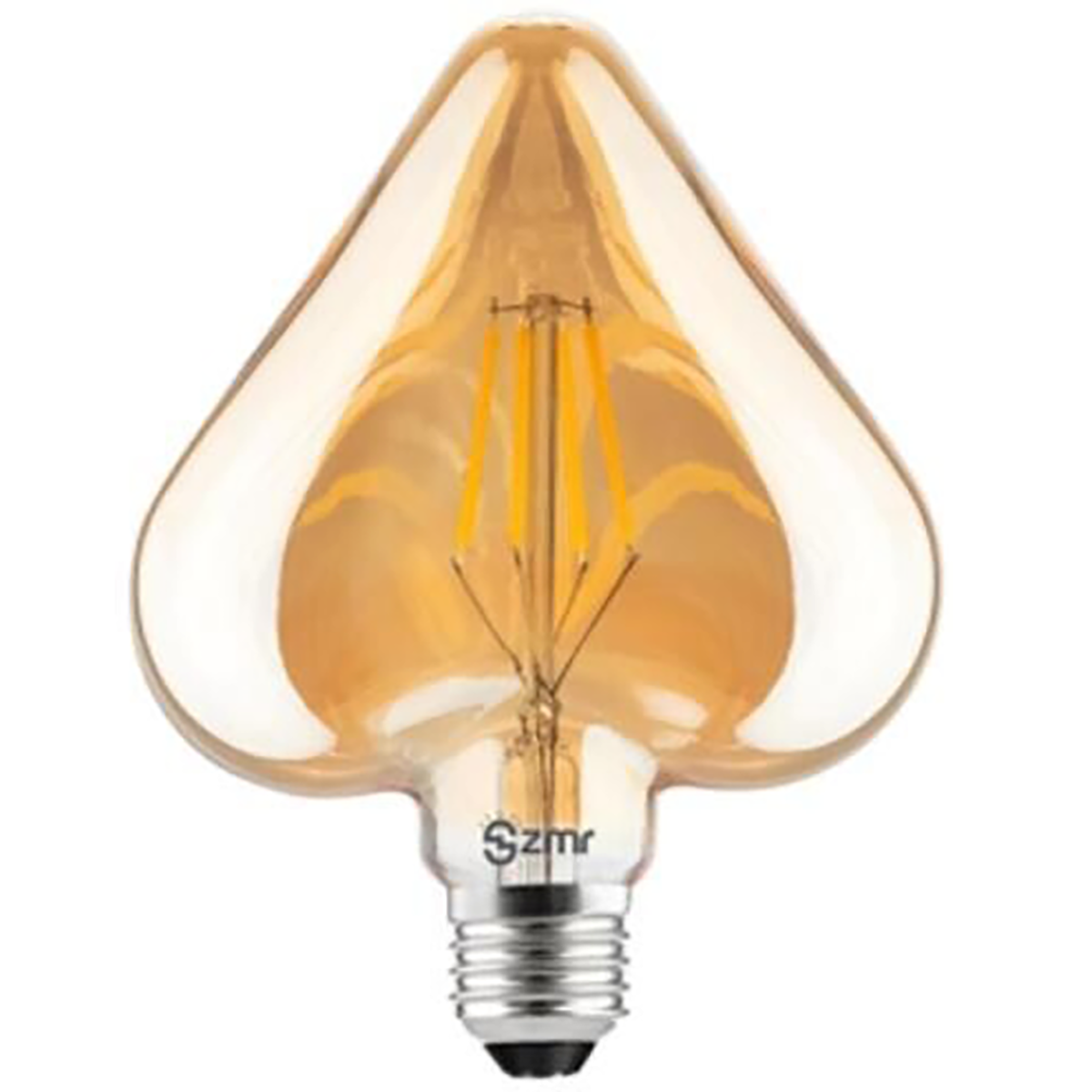 Zmr_4W Kalp Flamanlı Rustik LED Ampul E27 2700K 420Lm_ 11131911