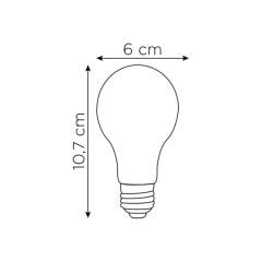 Zmr_4W A60 Flamanlı Rustik LED Ampul E27 2700K 420Lm_ 11131411