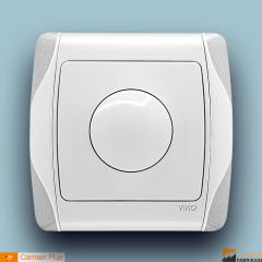 Carmen-Plus Sıva Altı Rotatif Dimmer RL 600W/VA (Beyaz I Krem)_Viko by Panasonic
