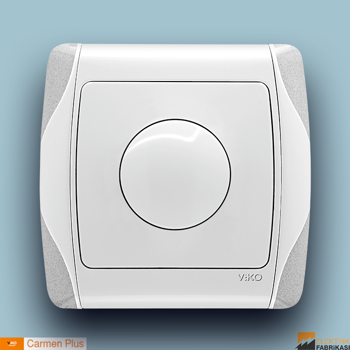 Carmen-Plus Sıva Altı Pro Dimmer RL 60-400W/VA (Beyaz I Krem)_Viko by Panasonic