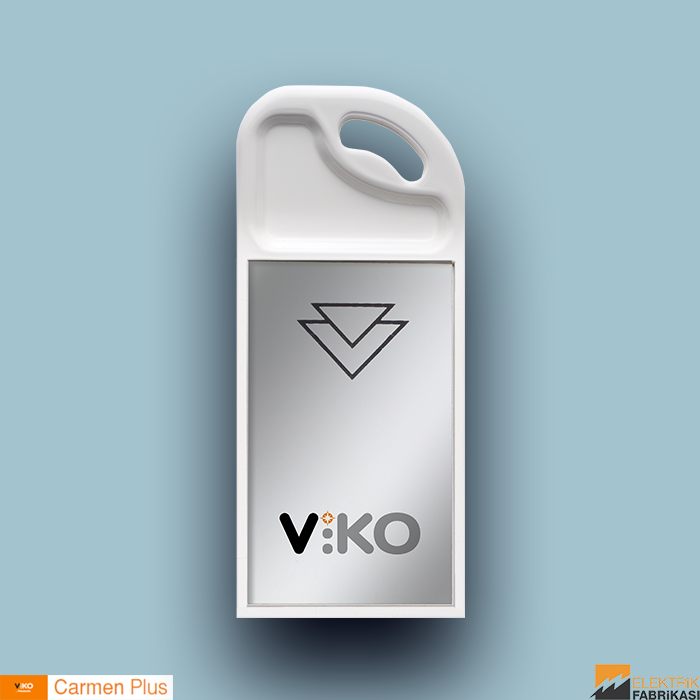 Carmen-Plus Sıva Altı Energy Saver Standart - Anahtarlık (Logolu) (Beyaz I Krem)_Viko by Panasonic