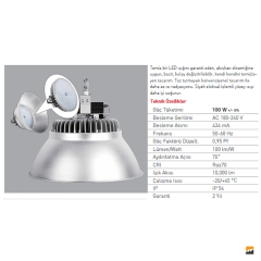 ACK_100W Atölye Tipi LED Yüksek Tavan Armatürü_AT44-09130