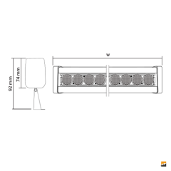 ACK_9W 276mm LED Wallwasher_AT20-00903