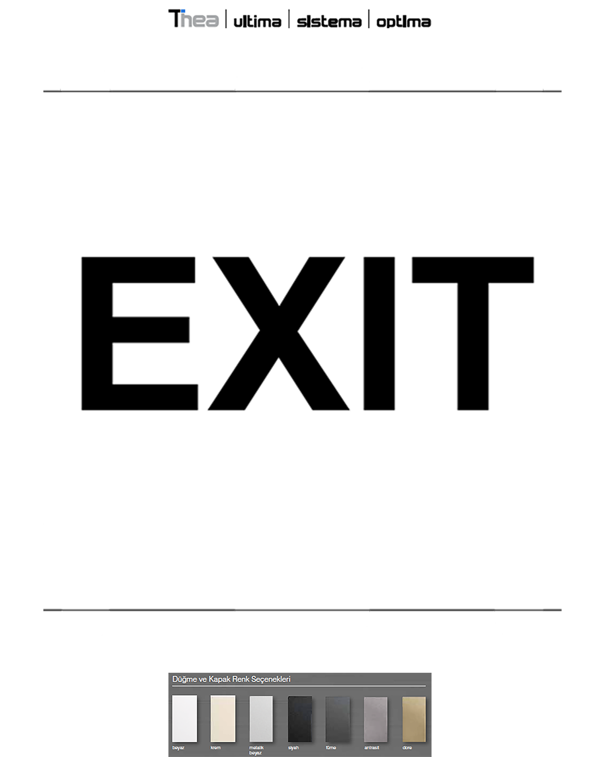Thea Modüler_Yönlendirci/Exit 2M (Ultima, Sistema, Optima)