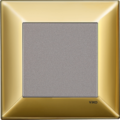 Trenda_Anahtar Metal Gold (Mekanizma+Kapak/Düğme+Tekli Çerçeve dahil)