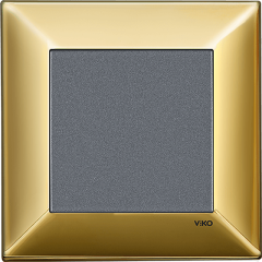 Trenda_Anahtar Metal Gold (Mekanizma+Kapak/Düğme+Tekli Çerçeve dahil)