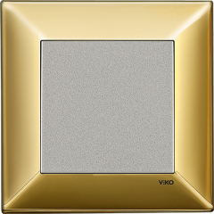 Trenda_Anahtar Metal Gold (Mekanizma+Kapak/Düğme+Tekli Çerçeve dahil)
