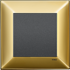 Trenda_Anahtar Metal Gold (Mekanizma+Kapak/Düğme+Tekli Çerçeve dahil)
