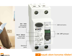 6kA - 300mA - 4 Kutup – 80A - VTB Serisi Kaçak Akım Röleleri-Yangın Koruma_Viko by Panasonic