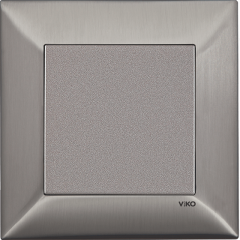 Trenda_Anahtar Metal Inox (Mekanizma+Kapak/Düğme+Tekli Çerçeve dahil)