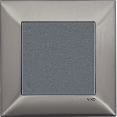 Trenda_Anahtar Metal Inox (Mekanizma+Kapak/Düğme+Tekli Çerçeve dahil)