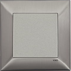 Trenda_Anahtar Metal Inox (Mekanizma+Kapak/Düğme+Tekli Çerçeve dahil)