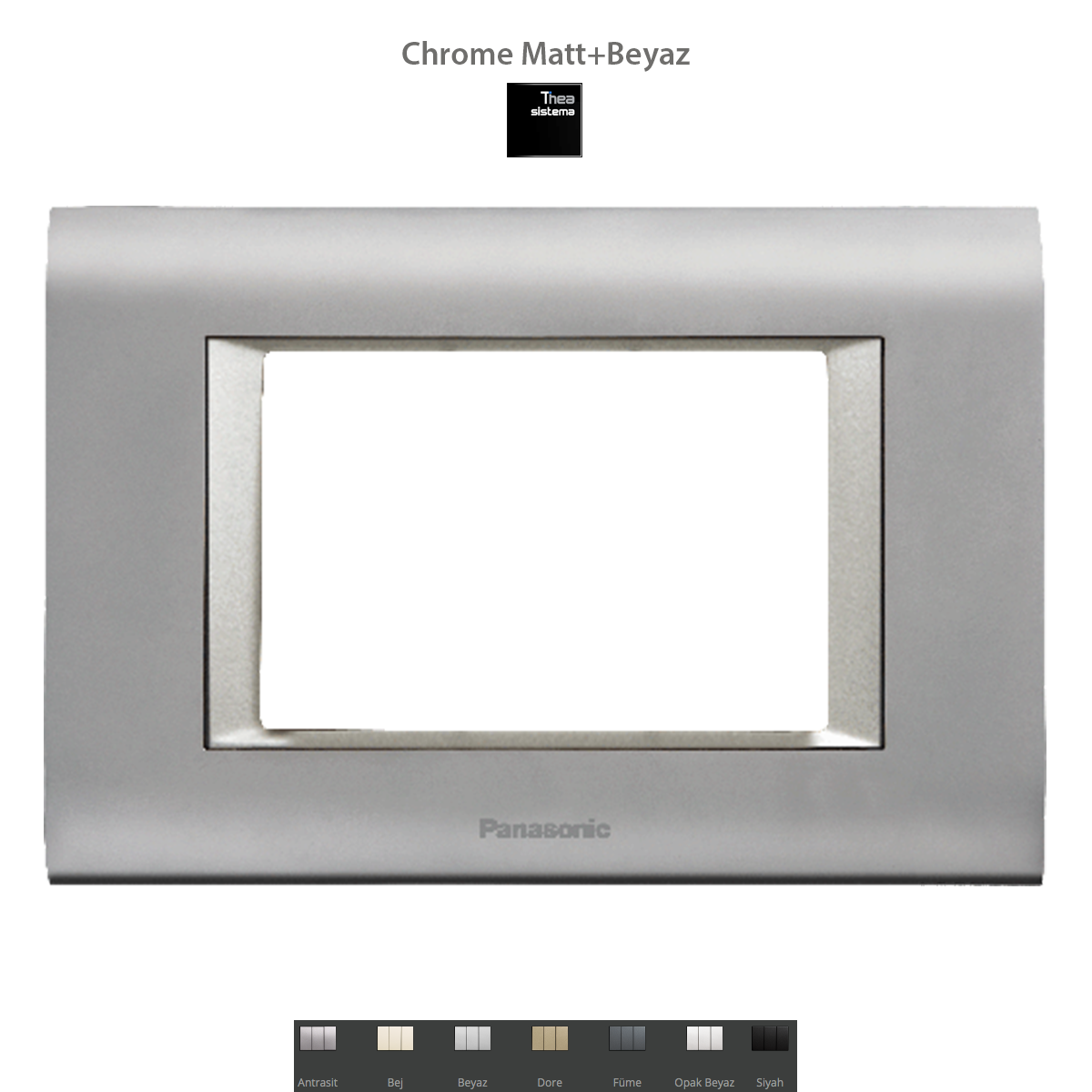 Thea Sistema Çerçeveler/Chrome Matt+Beyaz