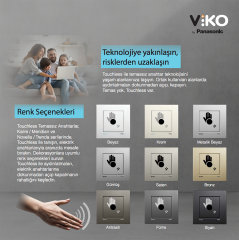 Viko_Touchless N/T Temassız Anahtar Gümüş_90961Y83-g