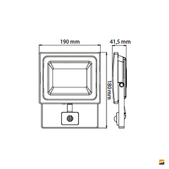 ACK_50W Sensörlü SMD LED Projektör_AT61-25032