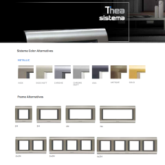 Thea Sistema Çerçeveler/Chrome Matt+Füme