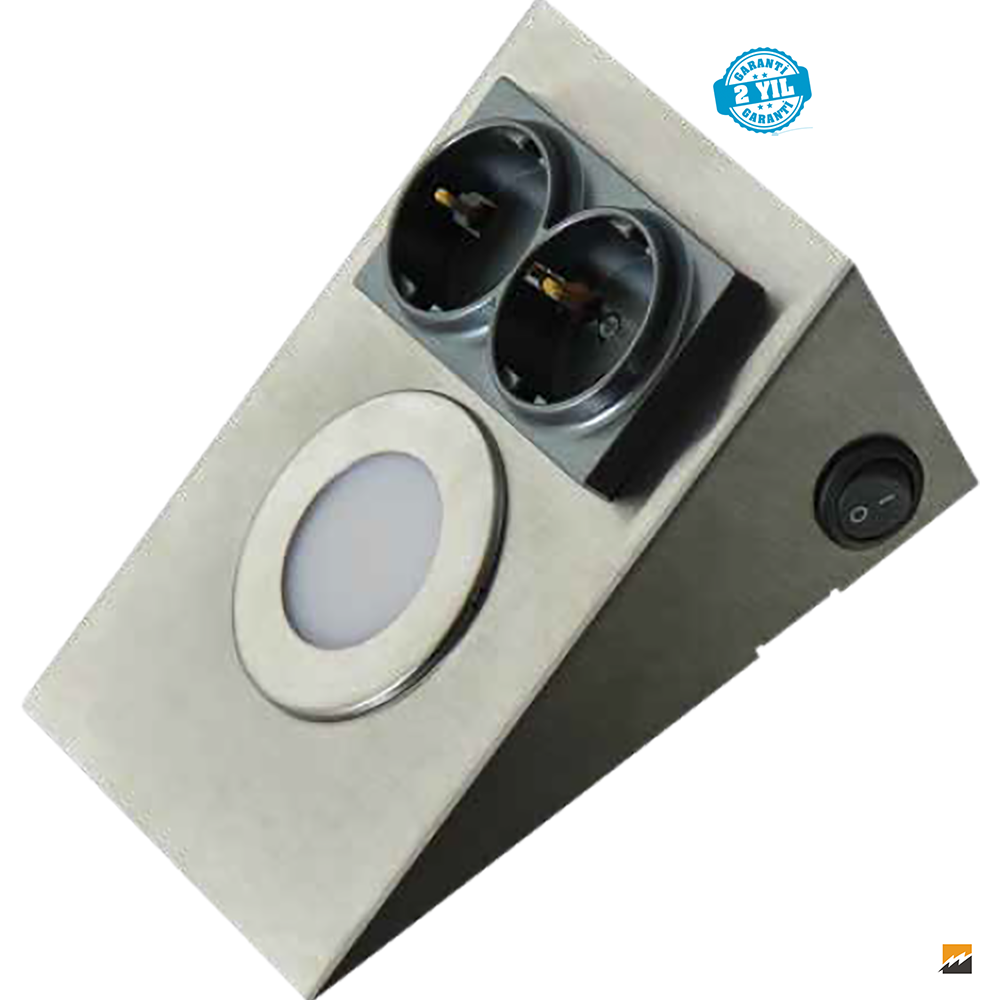 ACK_2,5W LED’li Prizli, Saten Tezgah Altı Armatür_AH11-00204