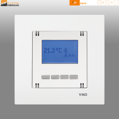 Karre Sıva Altı Programlanabilir Dijital Termostat Isıtma (Beyaz I Krem)_Viko by Panasonic