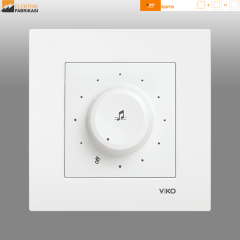 Karre Sıva Altı Müzik Yayın Anahtarı (Beyaz I Krem)_Viko by Panasonic