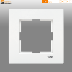 Karre Sıva Altı Tekli Çerçeve (Beyaz I Krem)_Viko by Panasonic