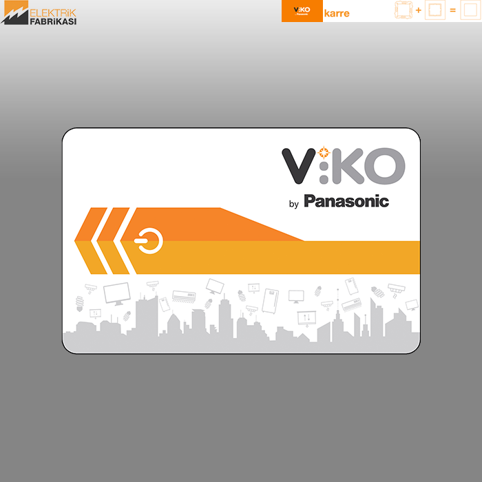 Karre IP44 İkili Çerçeve Conta Seti (Beyaz I Krem)_Viko by Panasonic